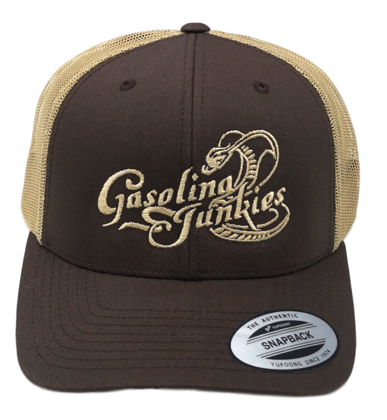 Gasolina Junkies Snake Cap  brown